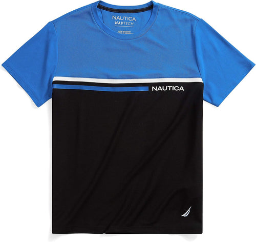 Camiseta Nautica Navtech Colorblock Spinner Blue en color Spinner Blue