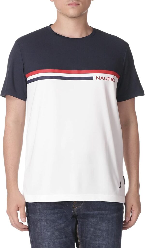 Camiseta Nautica Navtech Colorblock Azul Marino