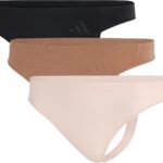 Pack Tangas Adidas Active Seamless Mujer – Negro/Almendra/Cuarzo