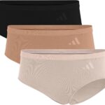 Pack Hipsters Adidas Active Seamless Mujer – Negro/Almendra/Cuarzo