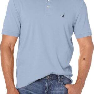 Polo Nautica Classic Fit Ribete Doble Lake City Blue