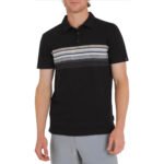 Camiseta tipo Polo Quicksilver con franjas